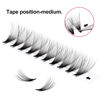 Picture of Lash Extensions Premade Fan 20D 0.07 D Curl Lash Fans Pre Made Matte Silk Premade Volume Fans Eyelash Extensions Lash Fans Premade Eye Lashes FADLASH (20D-0.07D, 10mm)