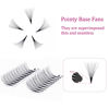 Picture of Premade Lash Extensions Fans 10D 0.07 D Pre Made Fanned Volume Lash Extensions Pointed Base Middle Stem Premade Lash Fans Supplies (10D-0.07D, 13-16mm)