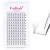 Picture of Eyelash Extension 15-20mm Mix 6D Premade Lash Fans D Curl 0.07mm FADLASH Volume Lash Extensions Pointed Base Middle Stem Pre made Lash Fans (6D-0.07-D, Mix 15-20mm)