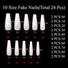 Picture of Vaveah 24 Pcs Press on Nails Coffin for Women, Extra Long Fake Nails Glue on Nails, False Nails with Glue (Black)