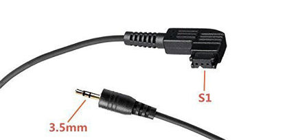 Picture of GFSHOP 3.5mm-S1 Off Camera Shutter Connecting Cable Cord Compatible with Sony Cameras and Pixel Shutter Remote Control TW283-Series