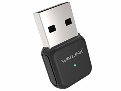 Picture of WAVLINK AC650 Dual Band USB WiFi Adapter, 2.4G/5G Wireless Ethernet Network LAN Card Wi-Fi Dongle for Laptop/PC, Built-in Windows Driver, for Windows XP/Vista/7/8/8.1/10, MAC OS