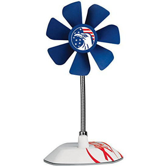 Picture of ARCTIC Breeze USB Desktop Fan with Flexible Neck and Adjustable Fan Speed, Gooseneck Fan, USA Design in Red, White and Blue