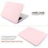 Picture of iDOO Soft Touch Hard Plastic Matte Case for MacBook Air 13 inch Model A1369 and A1466 - Rose Quartz