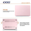 Picture of iDOO Soft Touch Hard Plastic Matte Case for MacBook Air 13 inch Model A1369 and A1466 - Rose Quartz