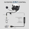 Picture of AUSDOM USB and 3.5mm Computer Headset with Noise Cancelling Microphone, BS01 Wired Phone Headset Crystal Clear with Volume Control for Voice Calls Skype Webinars Zoom Meeting PC Laptop Home Office