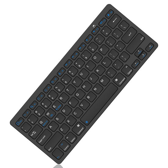 Picture of KVAGO Ultra-Slim Bluetooth Keyboard - Compatible with iPad 10.2-inch/iPad 10th Gen/iPad Air/iPad 9.7-inch/iPad Pro/iPad Mini, iPhone and Other Bluetooth Enabled Devices Including iOS, Android, Windows