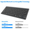 Picture of KVAGO Ultra-Slim Bluetooth Keyboard - Compatible with iPad 10.2-inch/iPad 10th Gen/iPad Air/iPad 9.7-inch/iPad Pro/iPad Mini, iPhone and Other Bluetooth Enabled Devices Including iOS, Android, Windows