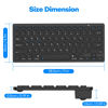 Picture of KVAGO Ultra-Slim Bluetooth Keyboard - Compatible with iPad 10.2-inch/iPad 10th Gen/iPad Air/iPad 9.7-inch/iPad Pro/iPad Mini, iPhone and Other Bluetooth Enabled Devices Including iOS, Android, Windows