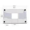 Picture of GENNEL Metal Motherboard Backplate, CPU Heatsink Bracket Radiator Base Cooler Mounting Backplane for AMD AM4