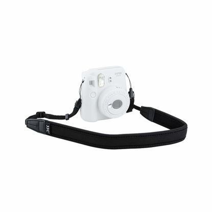 Picture of JJC Deluxe Neck Strap Shoulder Strap for Fuji Fujifilm Instax Mini 12 11 Mini 9 8 Mini 90 70 40 Wide 300 SQ1 SQ6 Instant Camera for Canon SX420 SX430 Sony RX100 VII VI Panasonic ZS200 ZS100 ZS70 ZS60