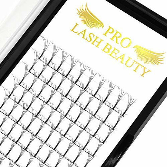 Picture of Premade Volume Eyelash Extensions 6D-C-0.10-15 Long Stem Premade Fans Eyelash Extensions .07 .10 Premade Volume Fans Volume Lash Extensions C D Curl(6D-C-0.10,15 mm)