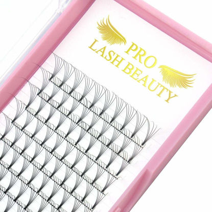 Picture of Premade Fans Eyelash Extensions 5D 3D 7D 8D 10D Short Stem Premade Volume Eyelash Extensions 3D 5D 7D Volume Lash Extensions .07 .10 Pre made Lash Fans C D Curl 9-15 MIX(5D-D-0.10,9-15mm)