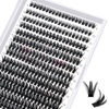 Picture of 280 Pcs Individual Lashes 50D-C-9-16mix Lash Clusters Wispy Lashes Cluster Lashes That Look Like Eyelash Extensions DIY Lashes At Home (50D-c-9-16mix)