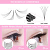 Picture of Premade Fans Eyelash Extensions 12D-C-0.07-10 Premade Volume Lash Extensions Pointed Base Fans 0.07 Premade Volume Fans C D Curl(12D-C-0.07,10mm)