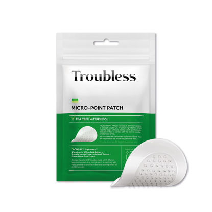 Picture of Troubless Micro-Point Trouble Patch 9 Patches (Pack of 1) - Acne Patches with TeaTree 4-Terpeineol/Hydrocolloid Acne Patches/Pimple Patches for Face/Korean Pimple Patches, 9 Patches (Pack of 1)