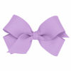 Picture of Wee Ones Girls' Classic Grosgrain Hair Bow on a WeeStay Clip with Plain Wrap, Mini, Light Orchid