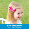 Picture of Wee Ones Girls' Classic Grosgrain Hair Bow on a WeeStay Clip with Plain Wrap, Mini, Light Orchid