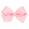 Picture of Wee Ones Girls' Classic Grosgrain Hair Bow on a WeeStay Clip with Plain Wrap, Mini, Light Pink