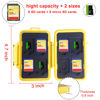 Picture of SD Card Holder, Honsky Waterproof Memory Card Holder Case for SD Cards, Micro SD Cards, SDHC SDXC, Yellow