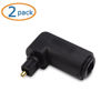 Picture of Cable Matters 2-Pack Right Angle Toslink Adapter (Toslink Extension) Male to Female