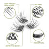 Picture of DIY Eyelash Extension, 3D Effect Glue Bonded Band Individual Lash 48 Clusters Volume Lashes Set, Home Eyelash Extension, C curl Lashes Pack 10MM-Natural-48 Clusters