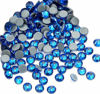 Picture of Jollin Hot Fix Crystal Flatback Rhinestones Glass Diamantes Gems 4.8mm(20ss 1440pcs, Capri Blue)