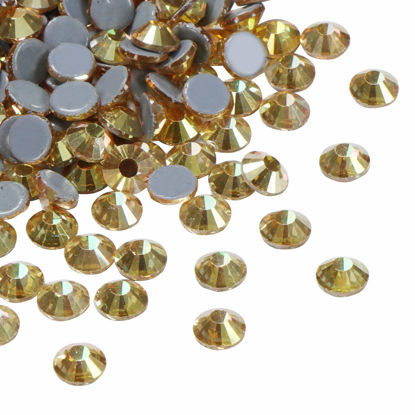 Picture of Jollin Hot Fix Crystal Flatback Rhinestones Glass Diamantes Gems 4.8mm(20ss 1440pcs, Metallic Sunshine)