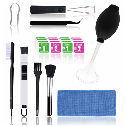 Picture of Keyboard Cleaning Kit, Laptop Computer Cleaning Kit, Computer Cleaning & Repair, Keyboard Cleaner, PC Cleaning Kit Applied Macbook Laptop, Keycap Puller, Anti-Static Brush,Computer Cleaning Brush