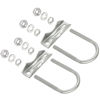 Picture of XRDS-RF Antenna Mount Clamp U-Bolt 2 PCS, Antenna Mast Clamp V Jaw Block with U Bolts for Outside Home Antenna