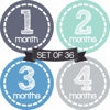 Picture of Baby Monthly Stickers Boy - Baby Milestone Stickers - Baby Month Stickers for Baby Boy - Milestone Stickers Boy Monthly Stickers - Baby Boy Monthly Stickers - Monthly Baby Stickers Boy