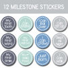 Picture of Baby Monthly Stickers Boy - Baby Milestone Stickers - Baby Month Stickers for Baby Boy - Milestone Stickers Boy Monthly Stickers - Baby Boy Monthly Stickers - Monthly Baby Stickers Boy