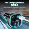 Picture of Bluetooth FM Transmitter for Car, Bluetooth 5.0 Car Radio Audio Adapter with QC3.0 Quick Charge & 6 RGB Colorful Light, MP3 Player Car Charger Support Hands-Free Calling, USB Drive, TF Card, Black