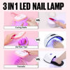 Picture of TOMICCA Mini Nail Lamp - Portable UV Nail Lamp, Handheld LED Gel Nail Light for Travel Manicure Home DIY