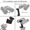 Picture of SVBONY SV110 Tripod Adapter for Binocular Camera Tripod Adapter Metal Binocular Tripod Mount Adapter