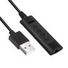 Picture of GINTOOYUN USB Sound Card Cable with 3.5mm Plug, External Sound Cards 3.5mm Female to USB Male Sound Adapter with Volume Control, 0.5m