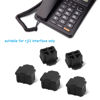 Picture of GINTOOYUN 50pcs RJ11 Silicone Anti Dust Cover Cap，RJ11 Female dust Cover Protector,Protect Telephone.switches,fax Machines, Optical Fiber Boxes and Other Equipment Port(Black)