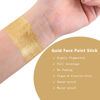 Picture of Wismee Gold Eye Black Stick,Cream-Blendable Body Paint Sticks (0.75Oz) Non-Toxic Oil Based Face Makeup Stick High Pigmented Full Body Paint for Halloween Special Effect Sfx Makeup