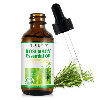 Picture of Yecuce Rosemary Oil for Hair Growth,Rosemary Essential Hair Oil,Multipurpose Organic Hair Growth Oil for Thicker Stronger Hair,Nourish Scalp Face Body Nails for Unisex