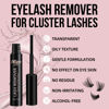 Picture of Lash Remover, Cluster Lash Glue Remover, Rose Extract DIY Eyelash Extension Remover, Eyelash Glue Remover for False Eyelashes Self-Use Gentle Soothing Non-Irritating Eye Cleanser Oil 5ML