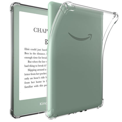 Picture of HOTBAG Clear Case for 6.8 All-New Kindle Paperwhite 11th Generation 2021 and Signature Edition TPU Back Cover, Ultra Slim Lightweight Flexible Transparent TPU Soft Skin Bumper Back Cover