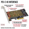 Picture of Dracaena Dual M.2 SSD to PCI-Express 3.0 X4 Adapter Expansion Card for PCIe NVMe SATA M2 NGFF SSD 2230 2242 2260 2280