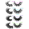 Picture of 20 Pairs False Eyelashes Natural Fluffy Cat Eye Fake Eye Lashes 4 Styles Mixed Thick Wispy 5D Faux Mink Eyelashes Multipack