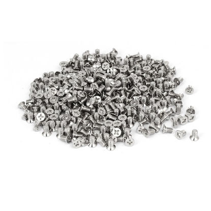 Picture of uxcell Computer PC Case 6#-32 UNC Flat Phillips Head Hard Drive Screw 400pcs