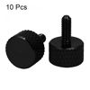 Picture of uxcell Computer PC Graphics Card M3x8mm Fully Threaded Knurled Thumb Screws Black 10pcs