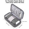 Picture of Tech Organizer Travel Case for Charger & Cords, Cables, Portable Hard Drive, Electronics Accessories (Small, Dark Grey)