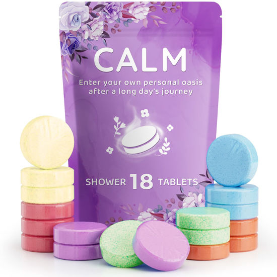 Picture of 18 Pack Shower Steamers Aromatherapy - Teacher's Day, Birthday Gifts - Shower Bombs with Lavender Mint Rose Coco Ocean Grapefruit Essential Oils,Self Care&Relaxation Gifts for Women and Men