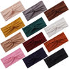 Picture of Panleding 12 Pcs Stretchy Headbands for Women, Absorbed Sport Headband Soft Twist Knotted Headbands for Daily Life Yoga Workout