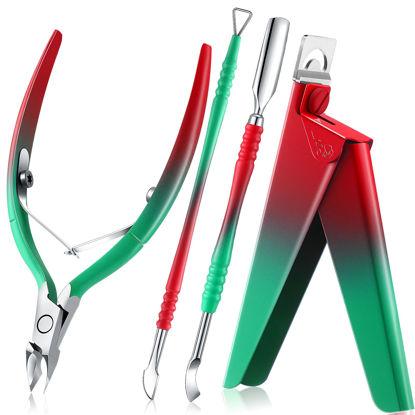  Nail Clippers for Men with Catcher - KLIPP Razor-Sharp Heavy  Duty Self-Collecting Nail Cutters with Ergonomic Lever Keep Fingernails and  Toenails Impeccably Manicured - Includes Ziplock Pouch : Beauty 