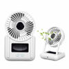 Picture of Battery Operated Fan, Small Table Fan with Strong Airflow Quiet Operation Portable Fan Speed Adjustable Head Mini Personal Fan for Home Office Bedroom Table and Desktop 4 Inch